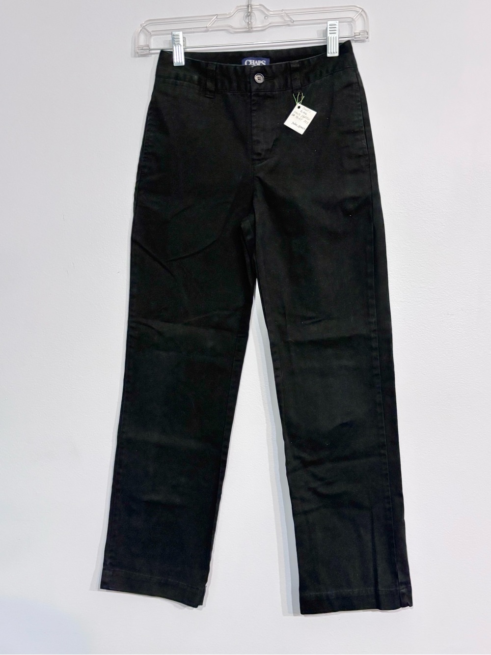 Chaps | Black Casual Big Boys Uniform Casual Pants Straight leg Trousers Size 8